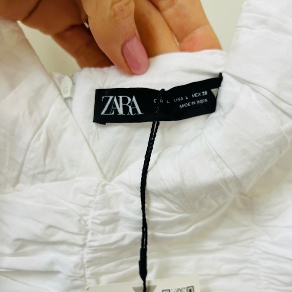 Nwt white size large Zara summer dress - Picture 4 of 7